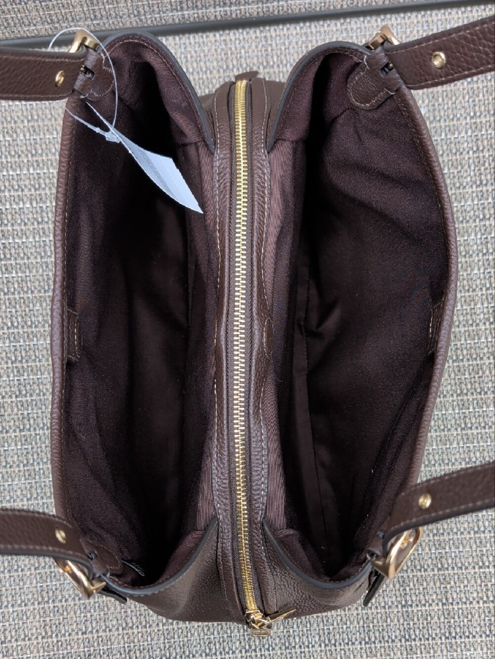 Coach Erin Pebbled Leather Shoulder Bag Maple (CAQ86) NWT - Picture 8 of 12